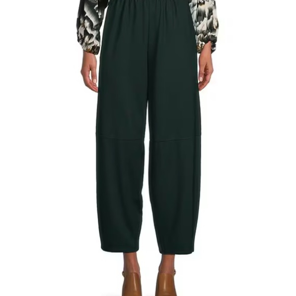 Bryn Walker Oliver Cross-Dyed Linen Tapered Wide Leg Lantern Ankle Pant XSmall